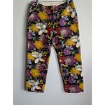 Anthropologie  Elevenses Bold Floral Trousers Pants Size‎ 10 Bohemian Boho Chic Photo 4