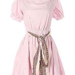 NWOT Pitusa elena off the shoulder puff sleeve dress i pink salt Size M Photo 3