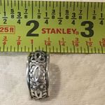 Sterling Silver TAXCO  Cutout Scroll Open Curved Drop Earrings Photo 8