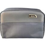 Tumi Delta Airlines First Class amenity Track Bag Toiletry kit EUC Gray Photo 2