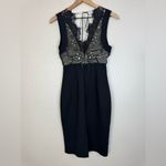 Lover The Label Camelia Black Lace Bonded Pencil Cocktail Dress size US 2 AU 6 Photo 9