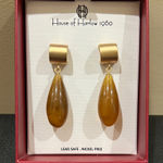 House of Harlow 1960 | Amber Style Teardrop Earrings Gold Photo 0