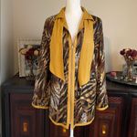 Alice Arthur Leather Reversible Jacket size 14/16 Yellow Photo 1