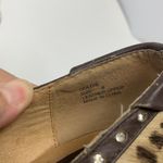 Yellow Box  Animal Print faux fur  Wedges Size 8 Photo 4