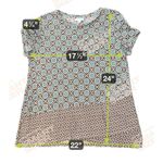 J. Jill Love Linen Shirt Top Womens XS Paisley Short Sleeve Summer Hipster #176 Blue Photo 3