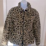 Madewell Leopard Print Teddy Jacket Brown And Black XS Photo 2