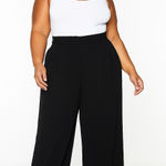 Lafayette 148 22 W Black Wide Leg Pleated Career Corporate Office Dress Pants Size undefined Photo 0