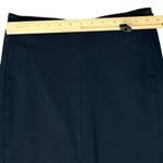 MM.LaFleur Navy Blue Greenpoint Center Back Zip Pencil Skirt Front Slit Size 6 Photo 5