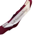 Soft Surroundings Soft Surrounding Red Romantic Scarlette Rose Sheer Satin Long Sleeve Tunic Top Photo 4