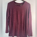 American Eagle Outfitters L Pullover Knit Long Sleeved Tunic Top in Berry Photo 0