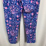 Lilly Pulitzer Luxletic Weekender Mid Rise Legging Blue Peri Takin It Easy Sz.M Photo 11