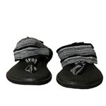 Sanuk Women’s Yoga Sling 2 Sandals Size 6 – Black/White SWS10001 Sling back Photo 1
