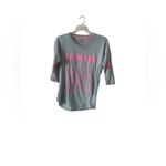Bobbie Brooks XL Gray and Pink Long Sleeve Shirt Photo 1