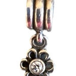 Pandora  Silver Daisy Openwork Cubic Zirconia Dangle Charm Photo 0