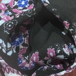 Xhilaration Black and pink off shoulder floral boho romper with pockets size XS Photo 8