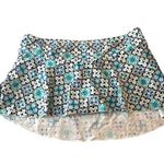 Motherhood Maternity Swim Skirt Bikini Bottom Geometric Blue S Photo 0
