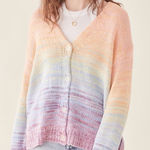 525 America  Mixed Marl Stripe Cardigan Photo 0