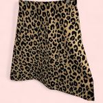 Ann Taylor Adorable leopard print sweater skirt A-line elastic waist wool blend Photo 1