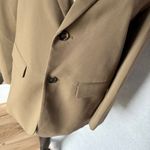 ZARA Olive Blazer Oversized size Small 2 Button Closure Photo 3