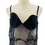 Victoria's Secret  Bustier Corset Black with White Polka Dots 34C Photo 5