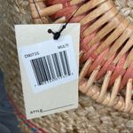 Nwt magid woven jute tote bag beach purse with wooden handles Photo 2