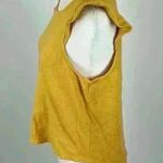 Madewell Gold Short Sleeve Scoop Neck Top Size M Photo 2