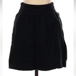 Good American  The High Waist Sweatskirt Black Size 1 Pockets Elastic Waist Sport Photo 0