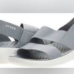 Crocs Literide by  gray slingback sandals casual summer womens size 10 Photo 0
