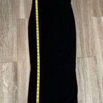 Jessica McClintock Vintage Gold Embroidered Black Velvet Dress Sleeveless Formal Photo 14