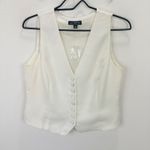 J.Crew NEW Slim Fit Tuxedo Suit Vest City Crepe Ivory Classic Minimalist US 4 Photo 4