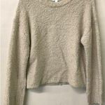 Abound  Womens Beige Fuzzy Crewneck Long Sleeve Pullover Sweater Photo 0