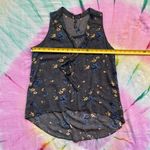 Free People Floral Sleeveless Tie High Low Button Up Blouse | Size XS Photo 2