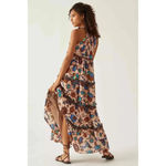 NWT Anthropologie Love The Label‎ Boho Printed Maxi Dress Size Small Photo 2