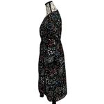 Walter Baker  Floral Cottegecore  Dress 10 Women's Black Boho Peasent Whimsical Photo 3