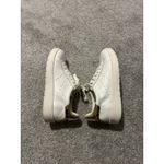 White House | Black Market Aspen Womens Animal Print Accent White Sneakers 6 Photo 8