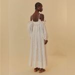 Farm Rio NWT  Off-White 3D Flower Maxi Dress Size Medium Photo 1