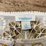 Sundance  Women's Yellow Top Peasant Blouse Embroiered Crochet‎ Size Small Photo 2