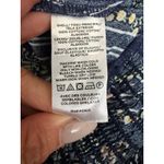 Loft  Navy Puff Sleeve Smocked Cotton Crop Top Floral Size M Photo 7