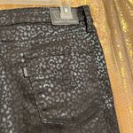 Levi's Levi’s Black 721 Skinny Cheetah Print Wild Cat Foil Design Pants Size 32 Photo 4