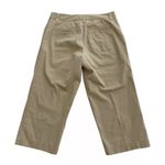 IZOD  Saltwater Chinos Tan Khaki Crop‎ Pants Photo 3