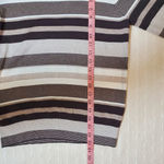 Joseph A .‎ Women's Striped Brown and Cream Crew Neck Sweater. Size M -P Photo 6