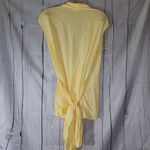 J.Jill Yellow Wrap Rayon Top Size M Photo 7