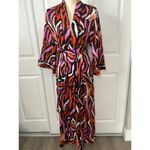 Diane Von Furstenberg  Target Disco‎ Zebra Pink Black Orange ROBE Size XS w Belt Photo 1