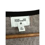 Diane Von Furstenberg  DVF Wrap Cardigan Sweater 3X‎ Animal Print Black Trim Photo 2