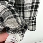 Madewell Ex-Boyfriend Shirt in Kemp Plaid Buttondown Top Black White Size XS GUC Photo 7