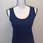 st. john's bay St. John’s Bay blue stretchy casual essential tank top Photo 1