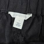 Caslon 100% Linen Pull-On Elastic Waist Drawstring Shorts Black L NWT Photo 3