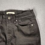 Levi's  Womens 8 Black Classic Straight Mid Rise Denim Jeans Flat Front Pockets Photo 7