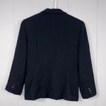 Oscar de la Renta  Vintage Black Button Blazer Jacket 4R Wool Blend Classic Work Photo 4