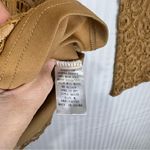 Umgee USA Tan Lace Bell Sleeve Mini Dress Size Medium Western Boho Flare Chic Photo 2